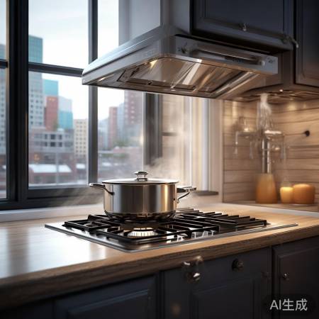 阳台燃气灶窗边装，通风防污安全