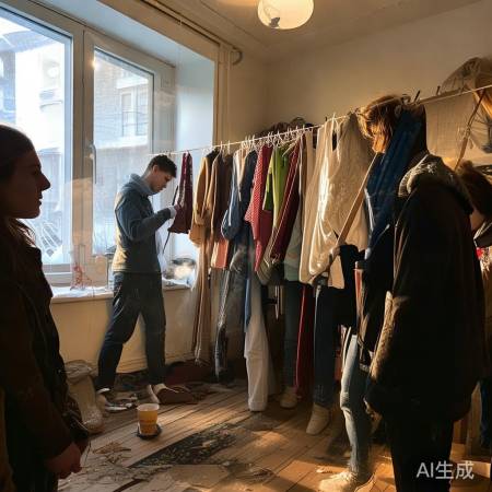 宿舍无洗衣机,冬天衣物晾晒困扰