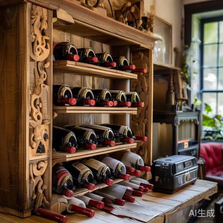 自制红酒斜架：创意家居新宠