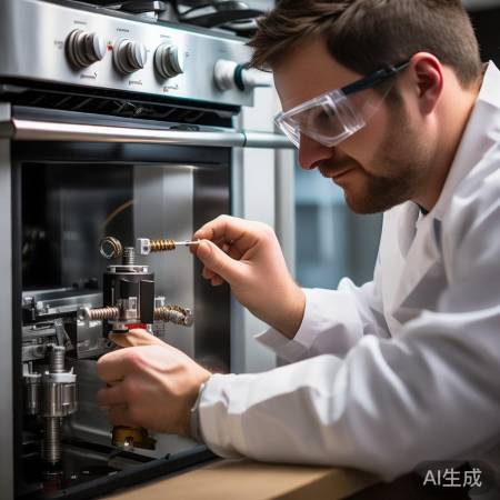 取出气阀，小心弹簧。