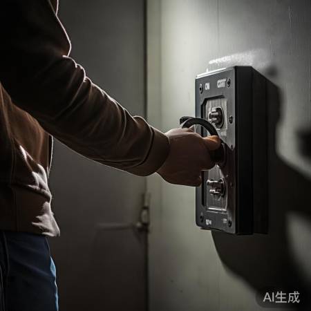 旋转开关关电源，注意安全用点力