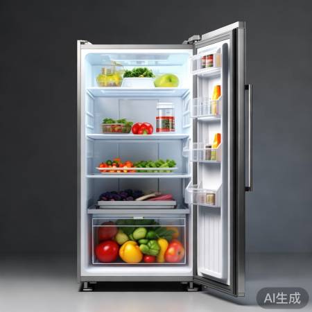 迷你冰箱大容量，布局巧妙易寻物