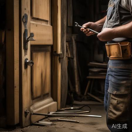 拆锁技巧：轻拧螺丝，巧撬门锁