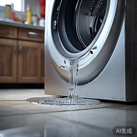 洗衣机门封圈老化致漏水