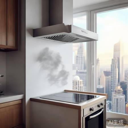 厨房烟机安装，调整至炉灶上方最
