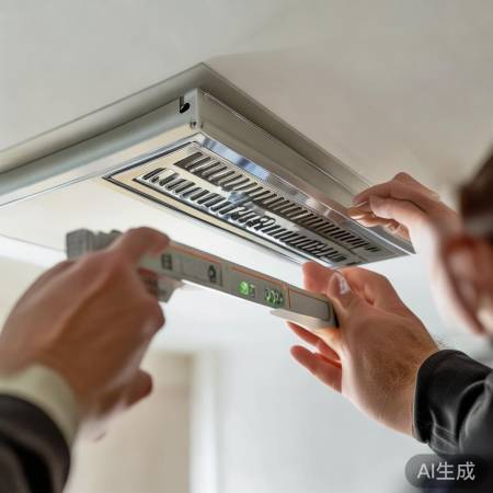 出风口安装精准,美观效能佳。