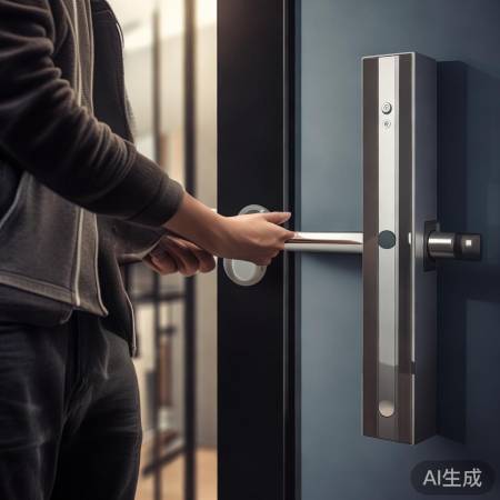 开锁测试,换锁完成。