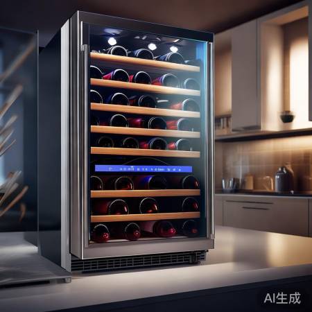 智能储酒柜调温湿，适存红酒白酒