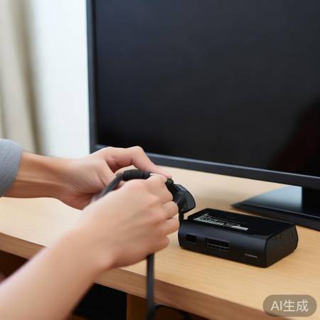 HDMI线连接电视盒与电视