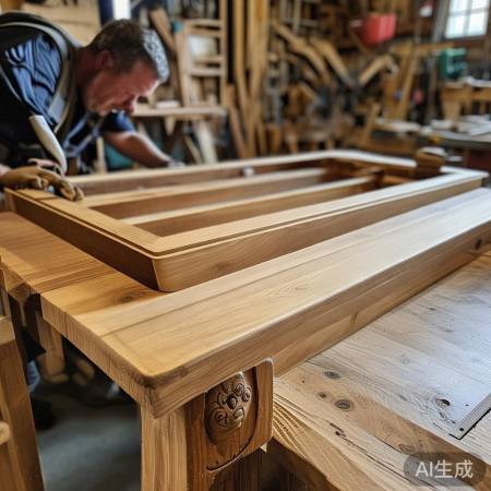 安装木底架，轻放选实木，通风防