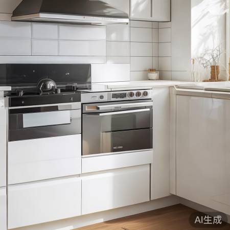 预留15cm空间,壁挂式集成灶