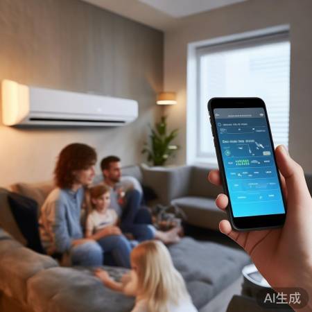 智能空调，手机APP轻松掌控。