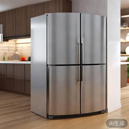 690mm宽冰箱，双门设计，空