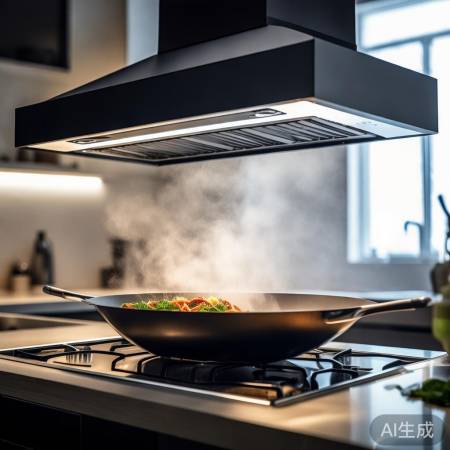 摩尔电控油烟机，吸力强，静音佳