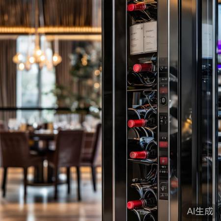 红酒柜智能触控，WiFi连接手