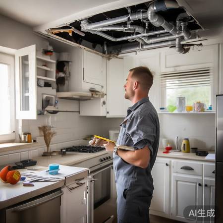 热水器安装，拆吊顶需看型号位置