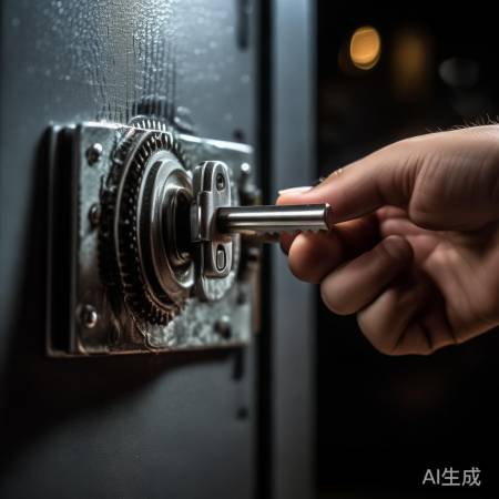 机械锁开启：配钥匙，转至咔哒声