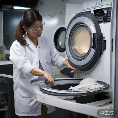 更换胶圈，解决海尔洗衣机漏水