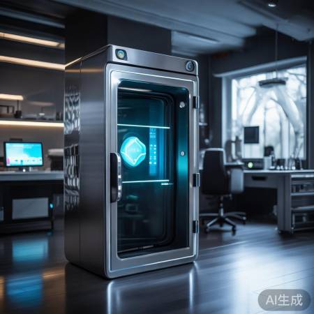 人脸识别保险柜，科技守护，未来