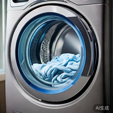 滚筒洗衣机节能高效，桶壁摩擦转
