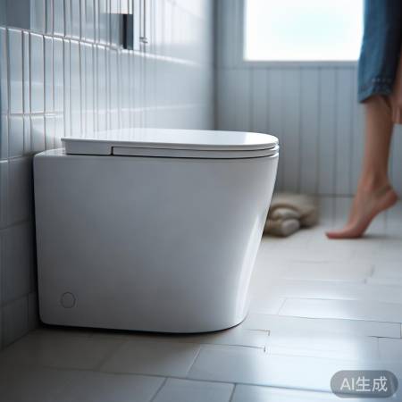 智能马桶自动翻盖，节水环保新选