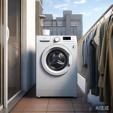 阳台洗衣机容量适中，满足家庭需