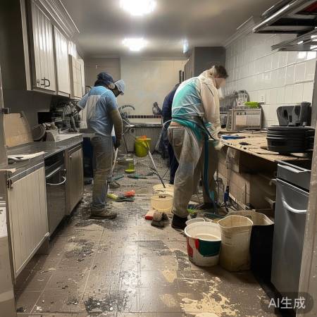 拆卸后清场，洁净如初