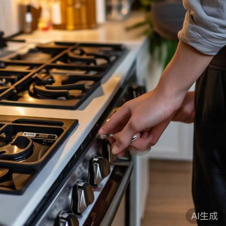 燃气灶打火不出气，一招轻松换电