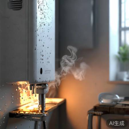 壁挂炉点火滴水，调整水压解决