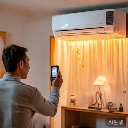 空调制热效果判断:温差5-10