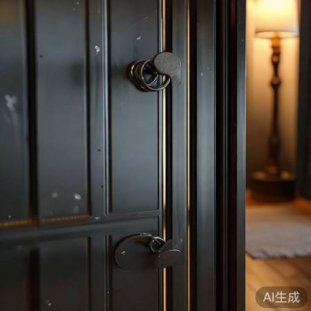 “卧室门，安全防线，防盗安心睡