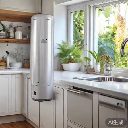 热水器下置，厨房卫生间空间省。