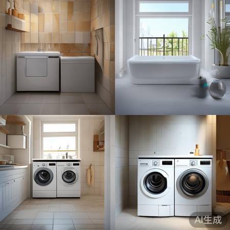 洗衣机摆放，随心所欲，美观实用