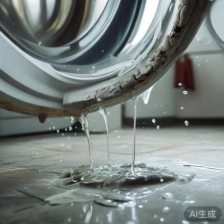 洗衣机门缝漏，异味外泄，需换密