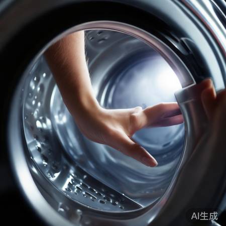 洗衣机内部检查，找卡物。