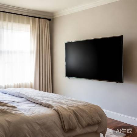 卧室电视宜放床对面，忌正对床