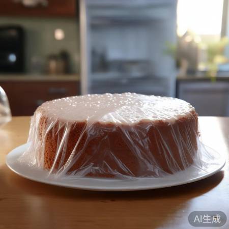 蛋糕冷藏易生水，密封防潮，干纸