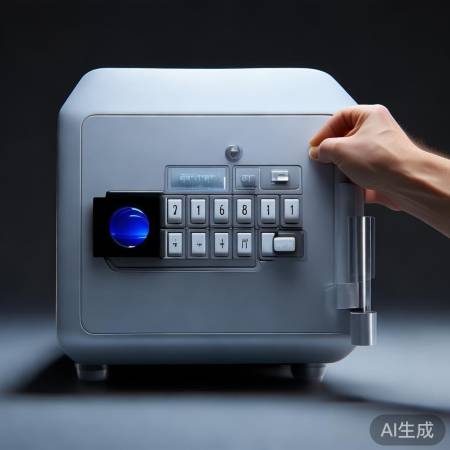 输入密码解锁保险柜