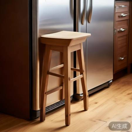 巧用空间，高脚凳变冰箱好帮手。