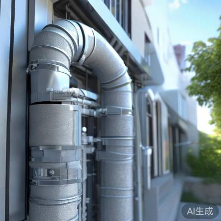 空调管道拐弯，适应建筑，节能环