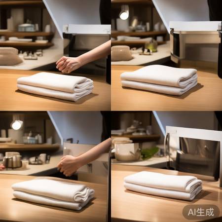 生活助手分享毛巾折叠收纳法