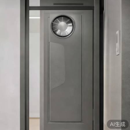 灰色防盗门风扇，美实用一网打尽