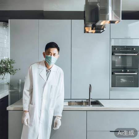 “消毒柜使用需防护，戴手套减接