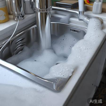 洗衣机泡沫倒灌，原因及解决。