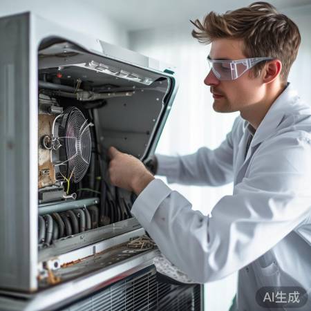 空调内机检查，紧固松部件