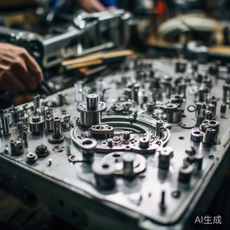 拆卸完成,部件检查中