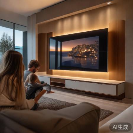 电视柜设计巧解悬空电视困扰