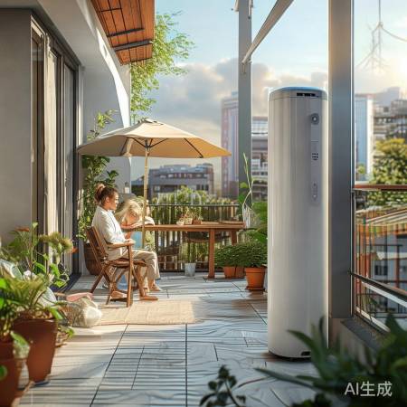 阳台热水器放置，美观实用两不误