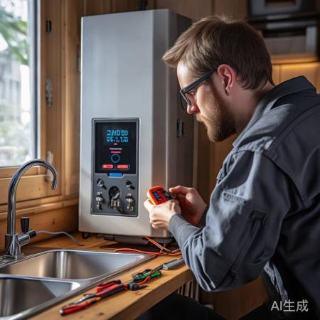 壁挂炉水温不稳，修师傅查控温器