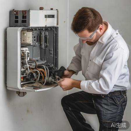 壁挂炉噪音大，师傅检查紧固清洁